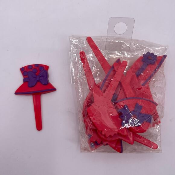 94 Vintage Cupcake Cake Toppers Happy Birthday Best Wishes Bells ABC Hat Candle - Picture 6 of 9